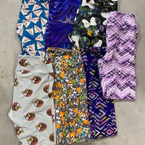 7 pairs LulaRoe leggings One Size